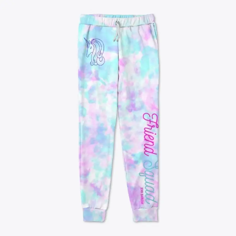 Jenn Barlow Unicorn Tie-Dye Joggers